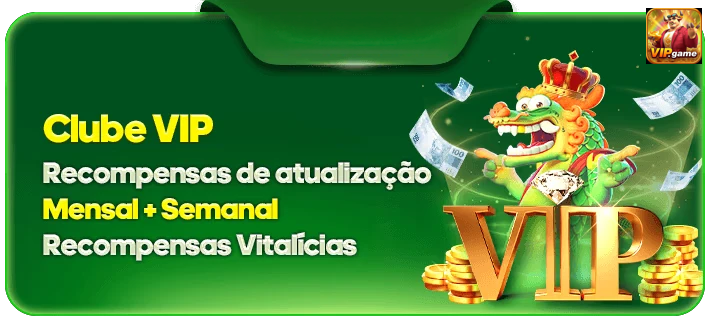 vipgame — card com CTA e reforço de bônus, com hierarquia visual clara, pensado para estimular a abertura de novas